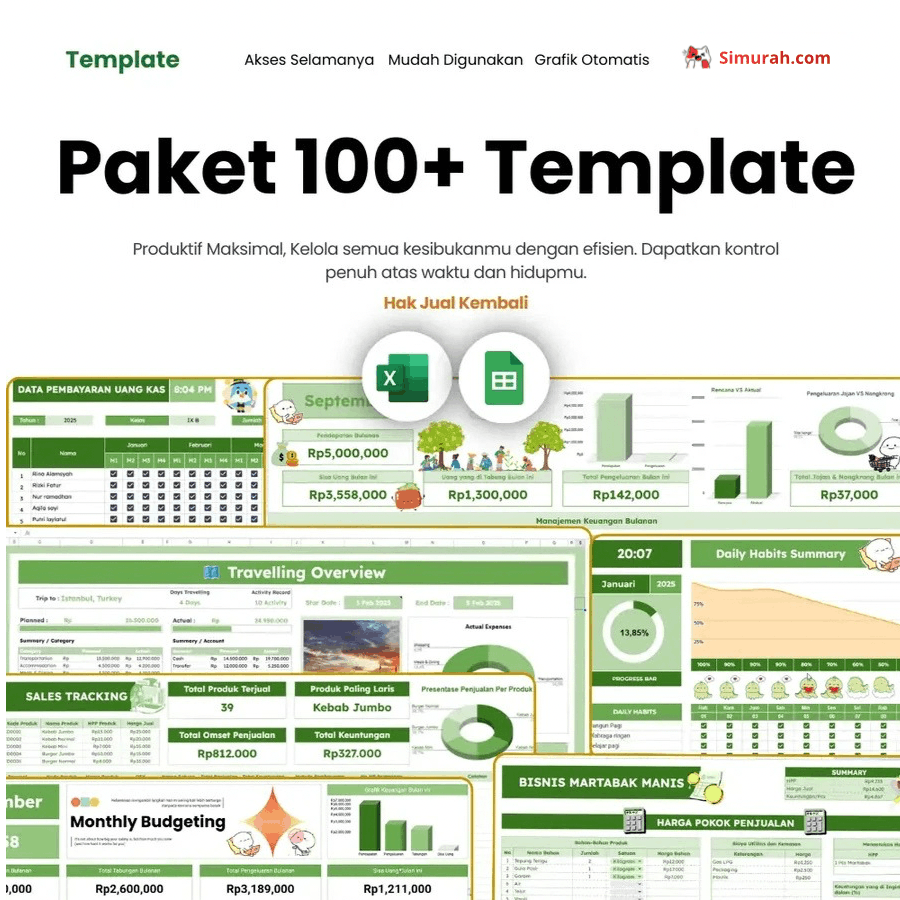 Paket 100+ Template Premium Planner